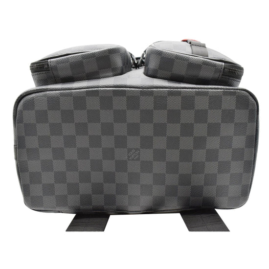 LOUIS VUITTON Utility Damier Graphite Backpack Bag Black - 10