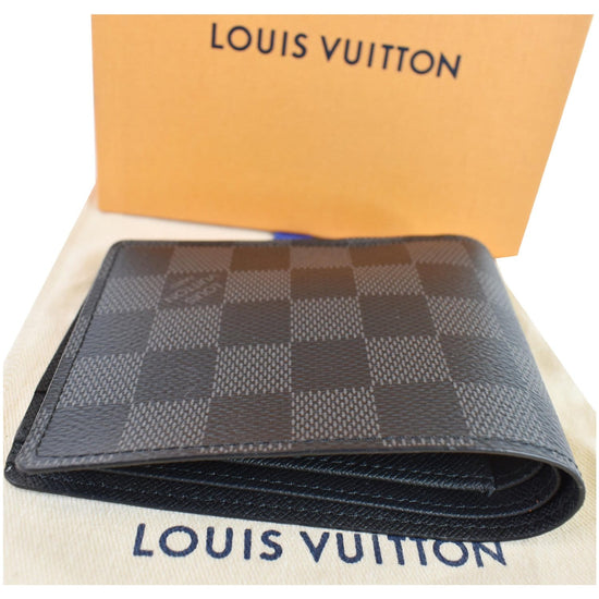 กระเป๋าสตางค์ใบสั้นLV N62663 MULTIPLE WALLET,Damier Graphite Canvas