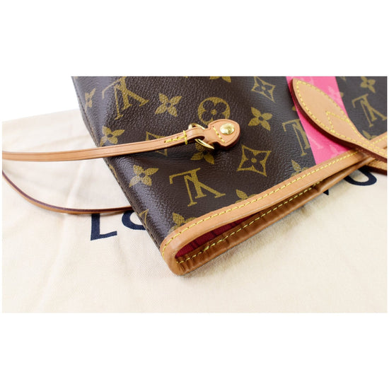 LOUIS VUITTON Neverfull MM V Grenade Monogram Canvas Shoulder Bag Brow