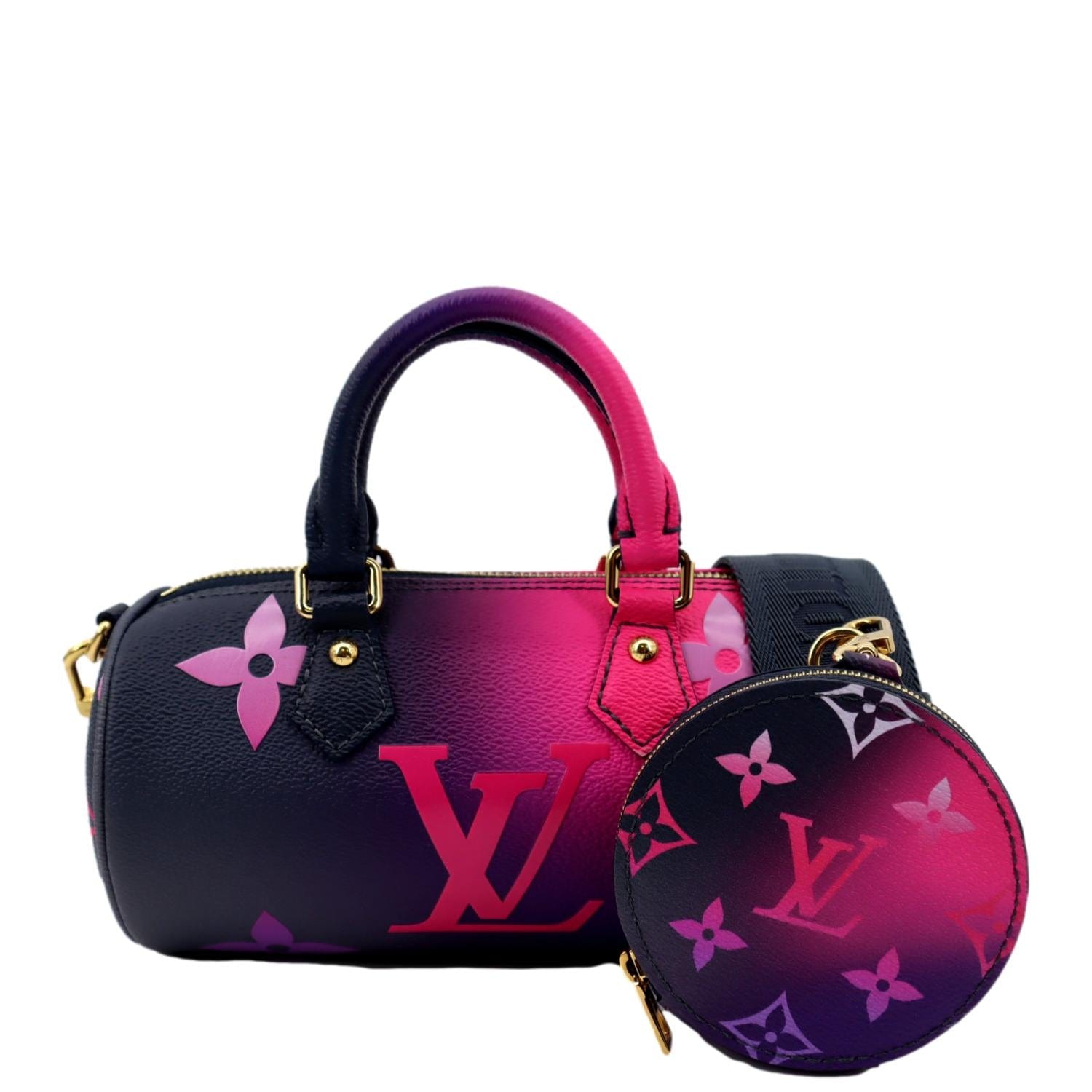 LOUIS VUITTON Purple Monogram Vernis Sutton Double Handle Shoulder Bag at  1stDibs