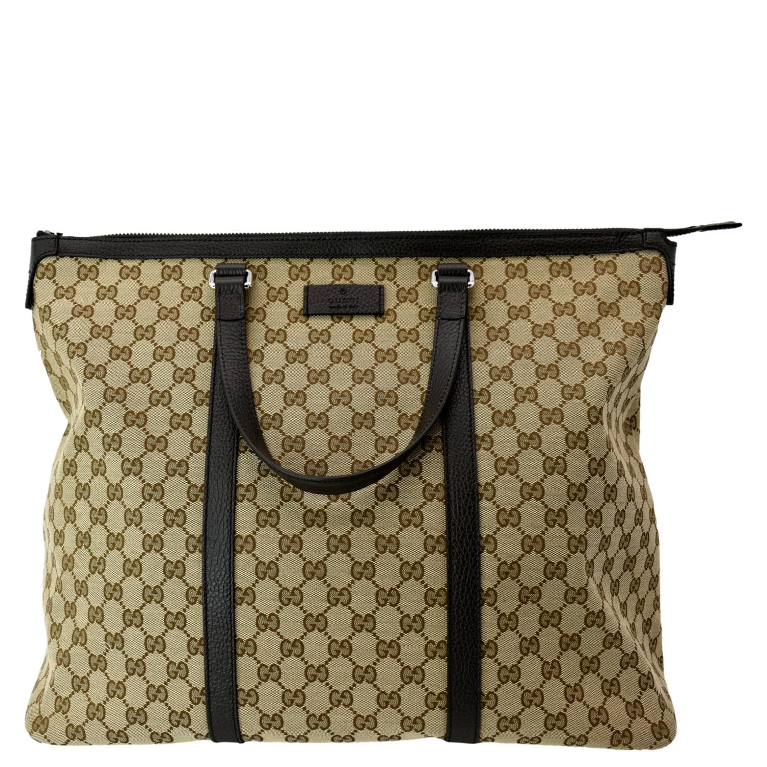 Gucci, Bags, Vintage Gucci Gg Canvas Tote Bag Brown