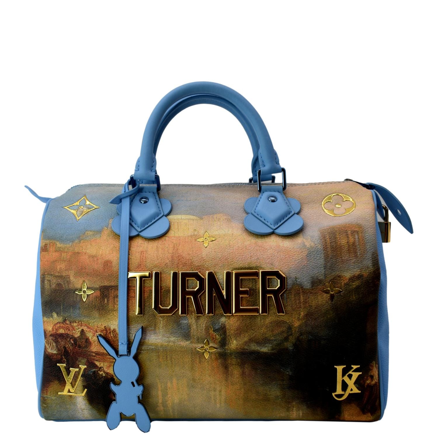 LOUIS VUITTON Jeff Koons Turner Speedy 30 Printed Canvas Satchel Bag M