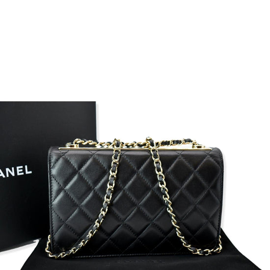 Chanel Black Python Top Handle Chic Bucket Bag - Yoogi's Closet