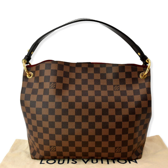 Louis Vuitton Tote Graceful Damier Ebene With Accessories PM Brown in  Canvas/Leather with Brass - GB