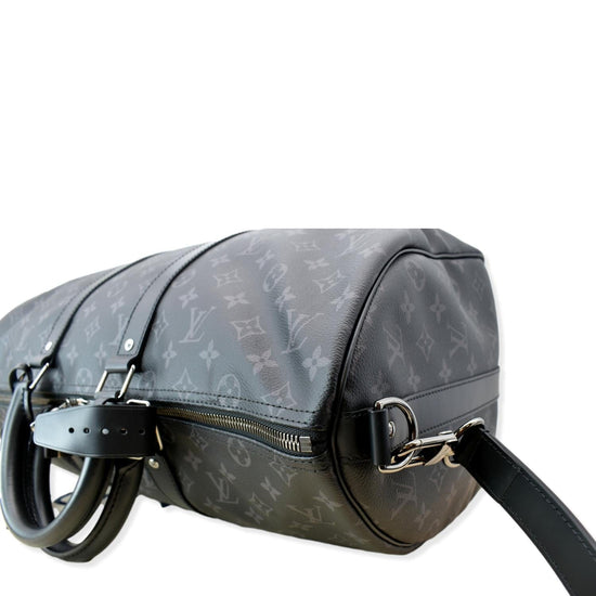 Louis Vuitton Keepall Bandouliere Monogram Eclipse (Without Accessories) 45  Black/Grey in Canvas with Pewter - US