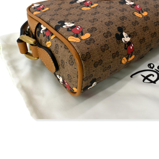 Leather handbag Disney x Gucci Brown in Leather - 35746865