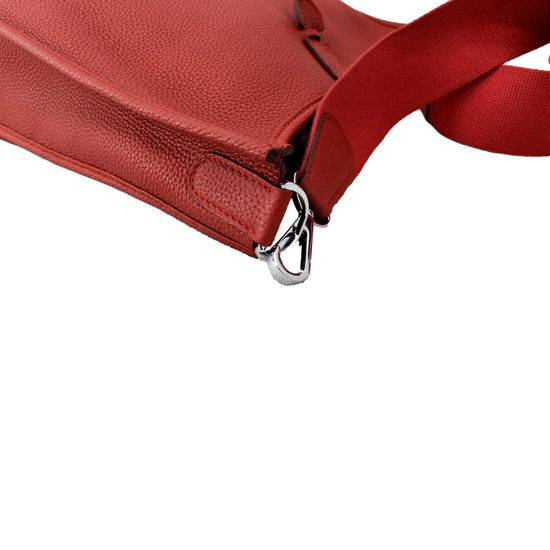 Hermès Red Clemence Evelyne III GM QGB0HP0JR3048