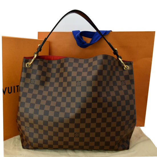 LV Caissa Hobo Damier Ebene (Authentic), Luxury, Bags & Wallets on Carousell