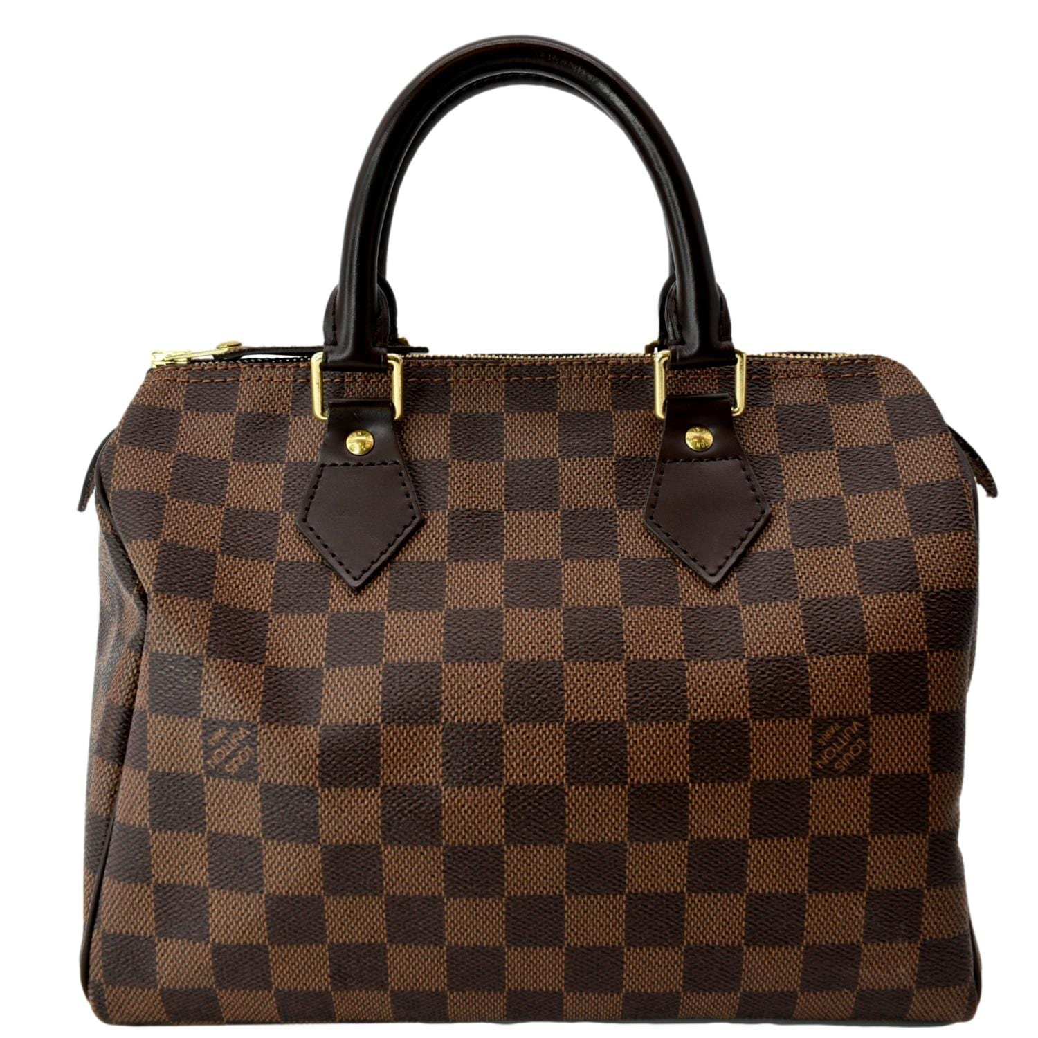 Louis Vuitton Speedy Damier Ebene Without Accessories 25 Brown in  CanvasLeather with Brass  US