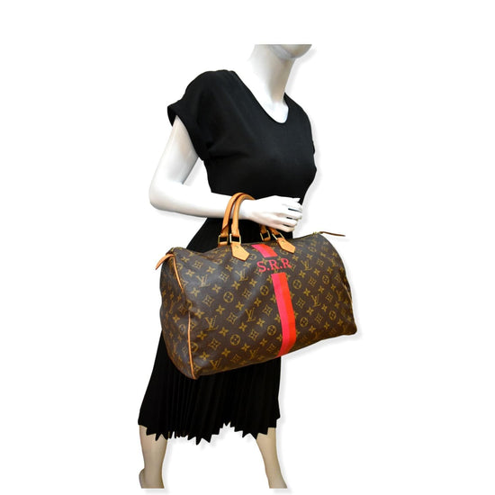 Louis Vuitton Monogram Speedy 40 - Brown Handle Bags, Handbags - LOU805651