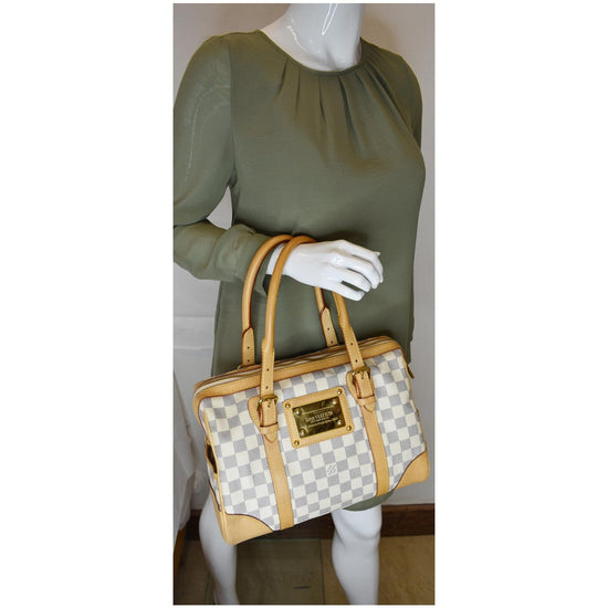 Louis Vuitton, Bags, Authentic Louis Vuitton Damier Azur Berkeley Boston  Hand Bag