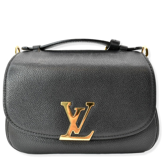 LOUIS VUITTON Calfskin Vivienne Luggage Tag Black 1252122