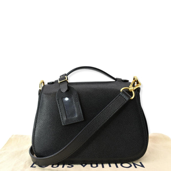 LOUIS VUITTON Calfskin Vivienne Luggage Tag Black 1252122