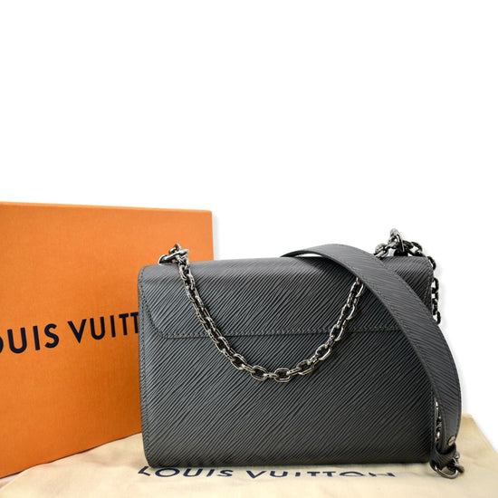 Louis Vuitton Black Epi Malletage Twist MM Shoulder Bag