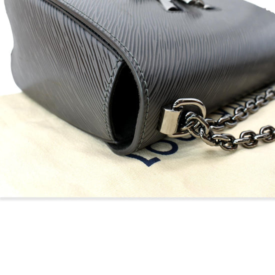 Louis Vuitton Black Epi Malletage Twist MM Shoulder Bag Louis Vuitton