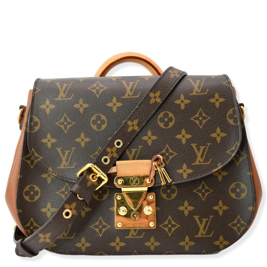 Louis Vuitton Brown Monogram Canvas & Burgundy Leather MM Eden