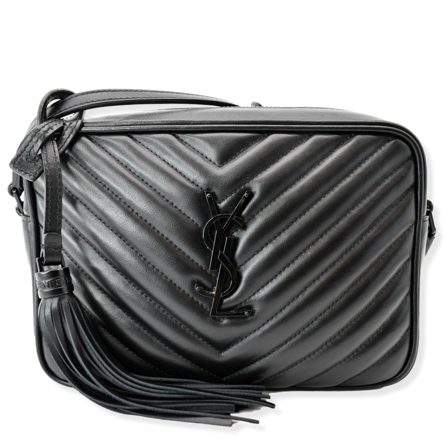 Saint Laurent, Bags, Saint Laurent Lou Black Camera Bag In Quilted  Leather