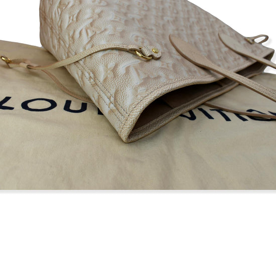 Louis Vuitton Neverfull MM Stardust Pale Beige Monogram Empreite