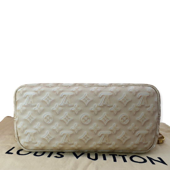 Louis Vuitton Neverfull MM Stardust Pale Beige Monogram Empreite
