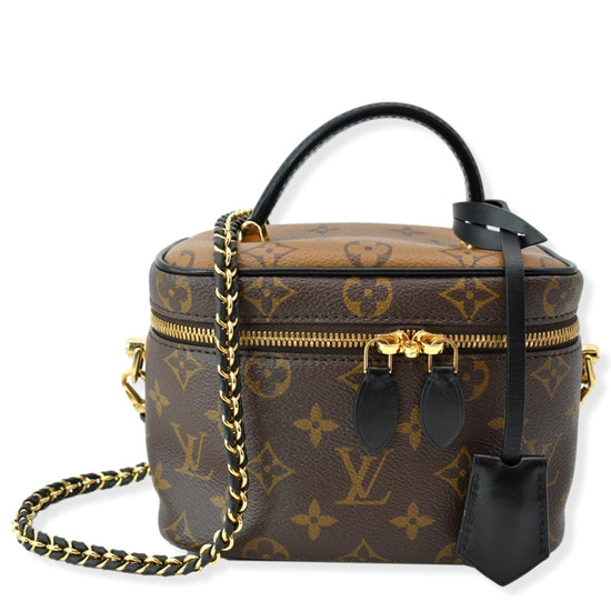 Vanity leather mini bag Louis Vuitton Brown in Leather - 32594862