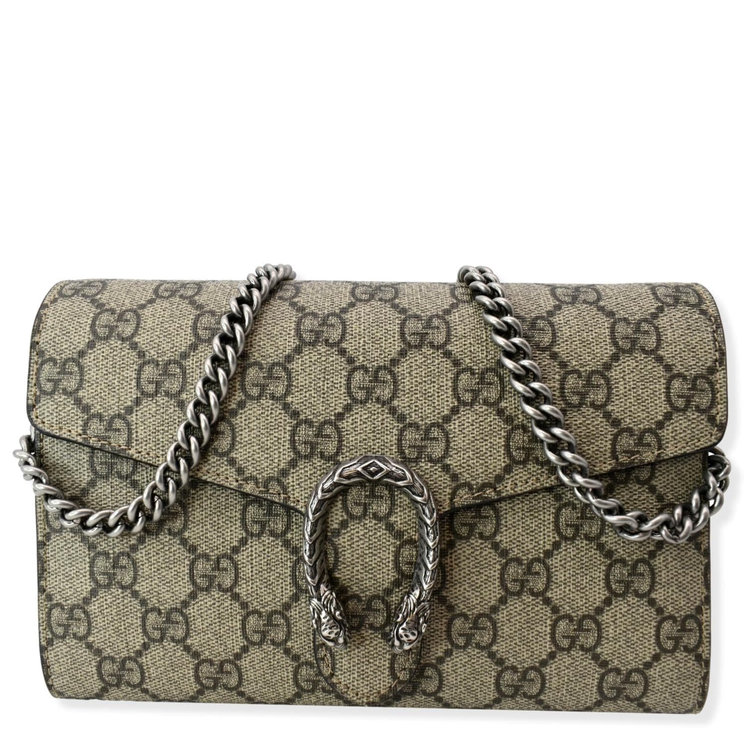 Gucci Dionysus GG Supreme Chain Wallet - Farfetch