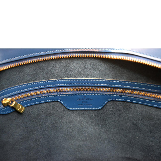 Auth LOUIS VUITTON Saint Jacques Large Blue Epi Leather Tote Bag Purse  #51701