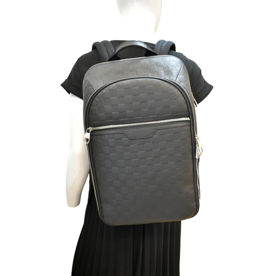 Michael NV2 Backpack - Luxury Damier Graphite Canvas Grey