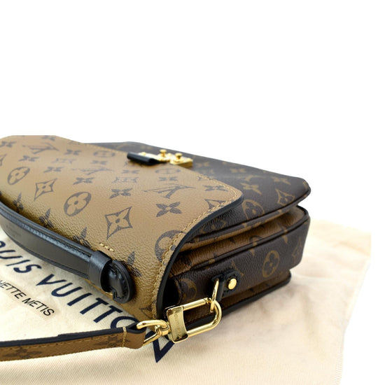 Louis Vuitton Pochette Metis Brown Monogram Reverse Canvas