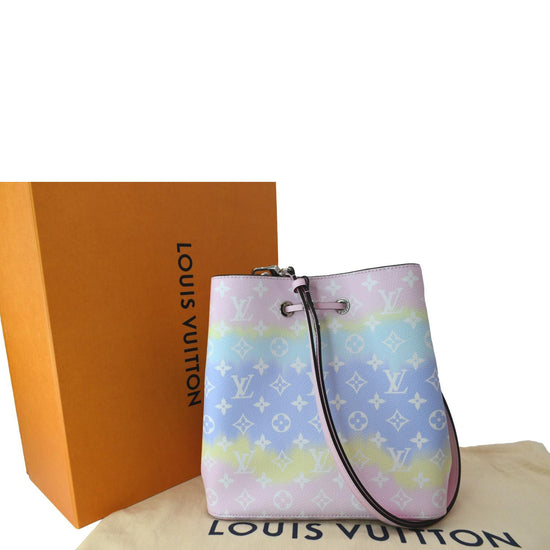 LOUIS VUITTON Escale Neonoe MM Monogram Shoulder Bag Pastel Pink