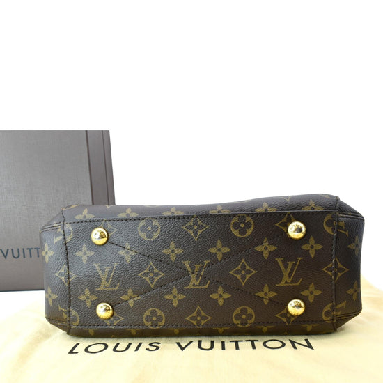 Louis Vuitton Montaigne BB Monogram Canvas Satchel Bag Brown