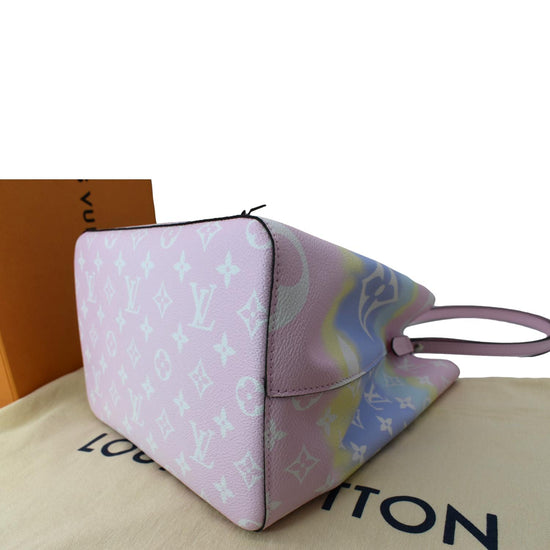 Louis Vuitton Escale Pastel Pink Neverfull MM Pochette, Mint Condition