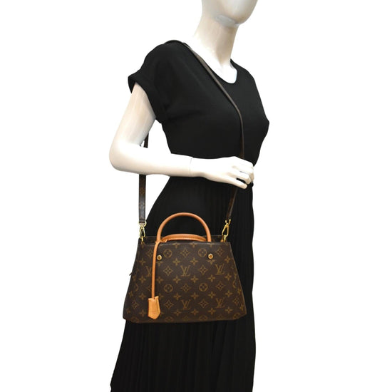 Louis Vuitton Braided Handle Montaigne Handbag Monogram Canvas BB -  ShopStyle Tote Bags