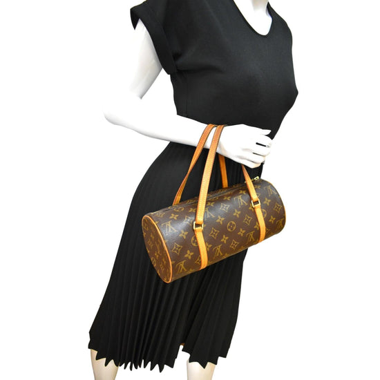 Papillon cloth handbag Louis Vuitton Brown in Cloth - 36395950