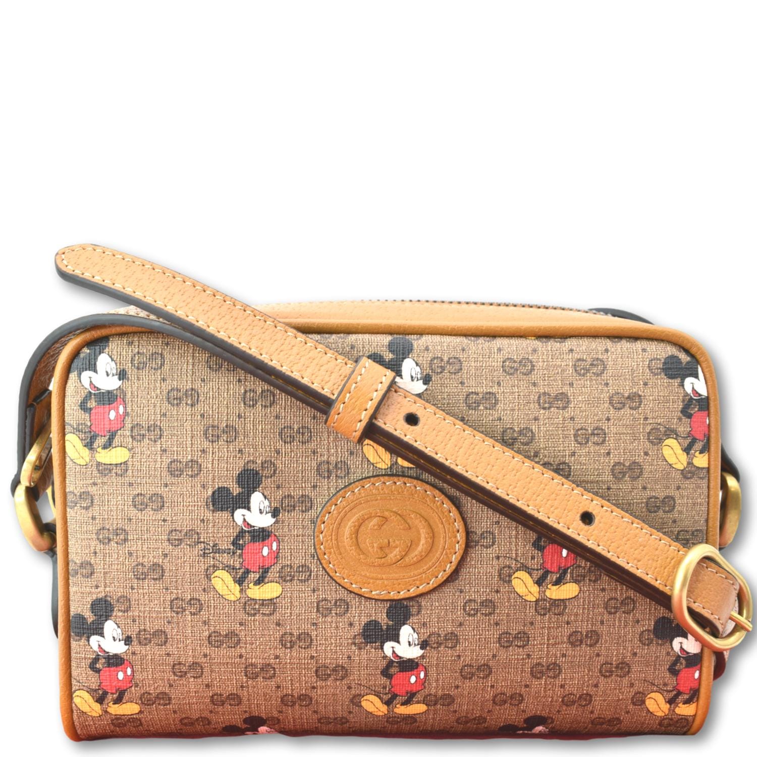 GUCCI x Disney Mickey Mouse GG Supreme Coated Canvas Crossbody Bag Bro