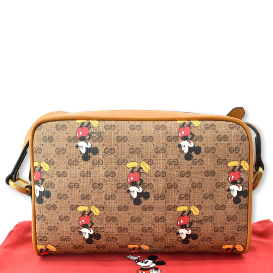 Gucci #603938 Disney X Mickey Mouse GG Supreme Crossbody Bag w/Gucci Box,  NWT