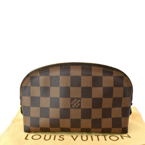 Louis Vuitton Cosmetic Pouch Damier Ebene GM Brown in Coated Canvas with  Gold-tone - US