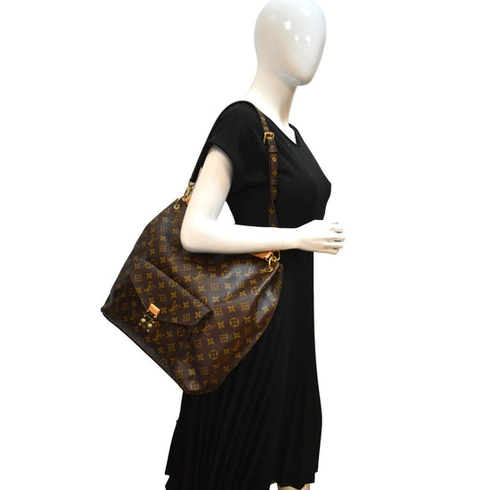 LOUIS VUITTON Metis Hobo Monogram Canvas Shoulder Bag Brown