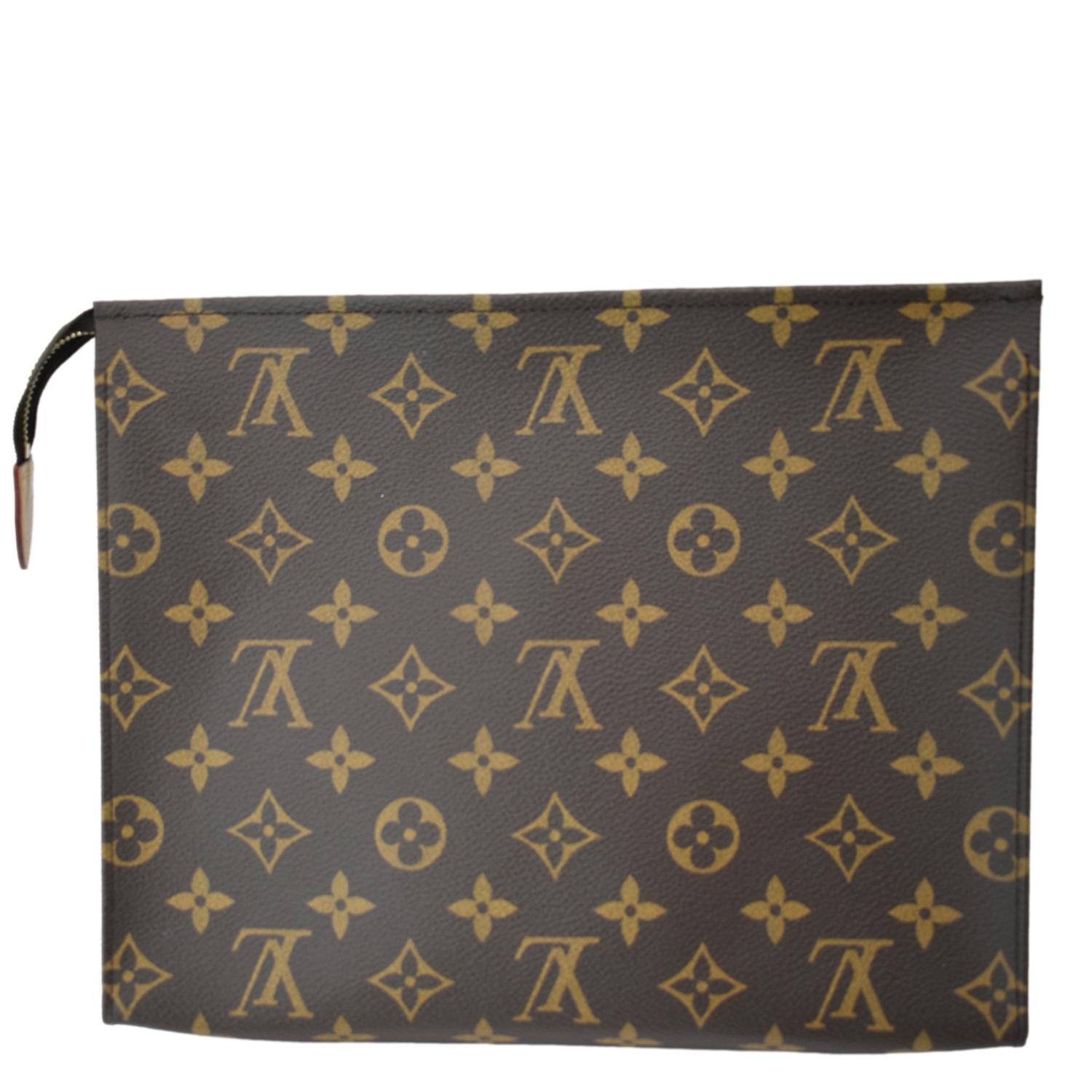 LOUIS VUITTON Toiletry 26 Monogram Canvas Cosmetic Pouch Brown