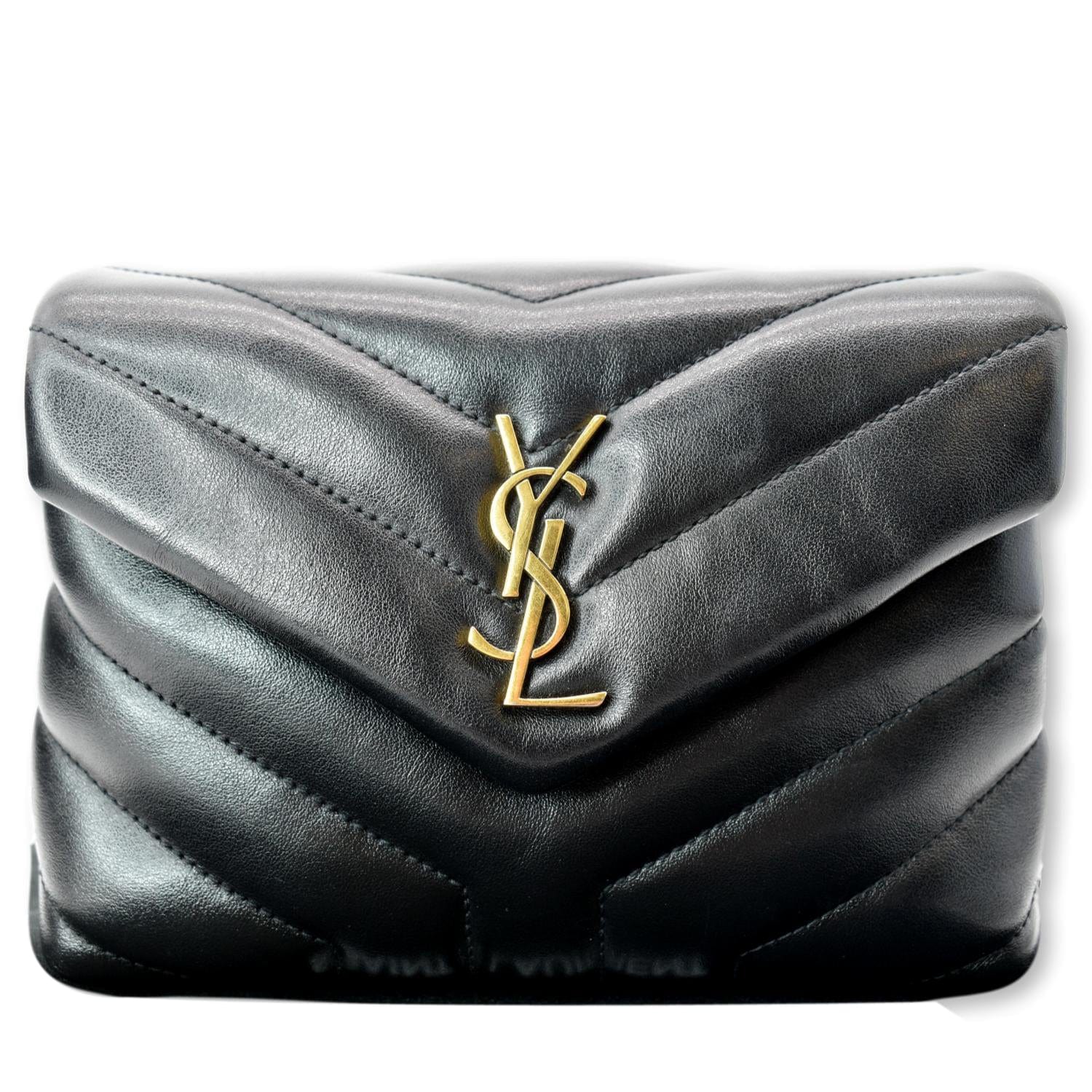 Saint Laurent Loulou Small Leather Shoulder Bag - Black