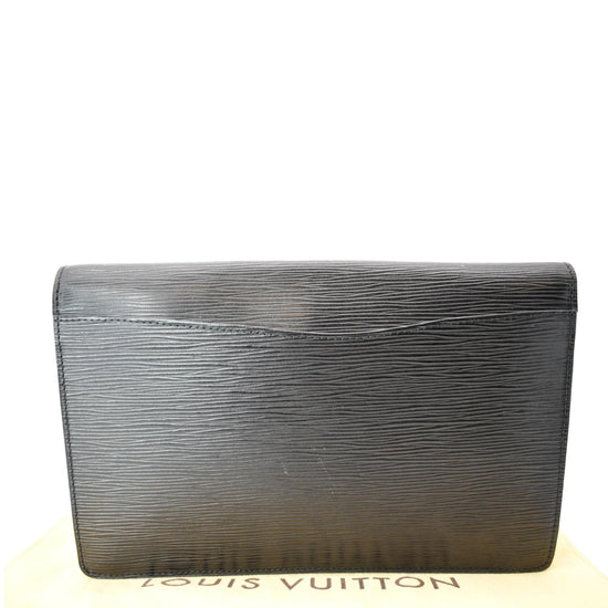 LOUIS VUITTON Montaigne 20 Epi Brown Pochette Clutch Bag LP3693