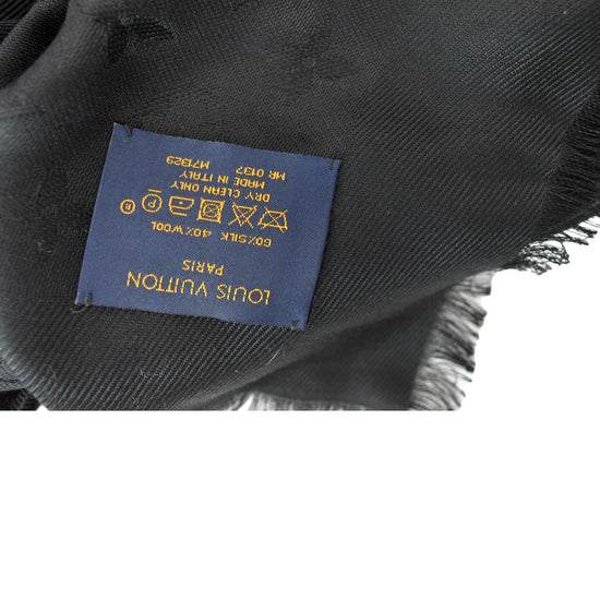 Louis Vuitton Monogram Shawl Black - M71329