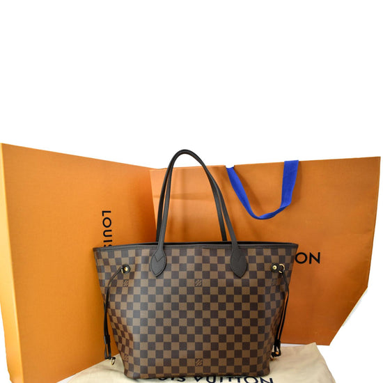 Louis Vuitton Neverfull MM Damier Ebene Tote Bag - DDH