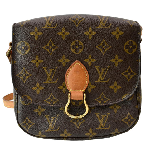 Louis Vuitton, Bags, Authentic Louis Vuitton Saint Cloud Mm Shoulder Bag  Monogram Leather Brown