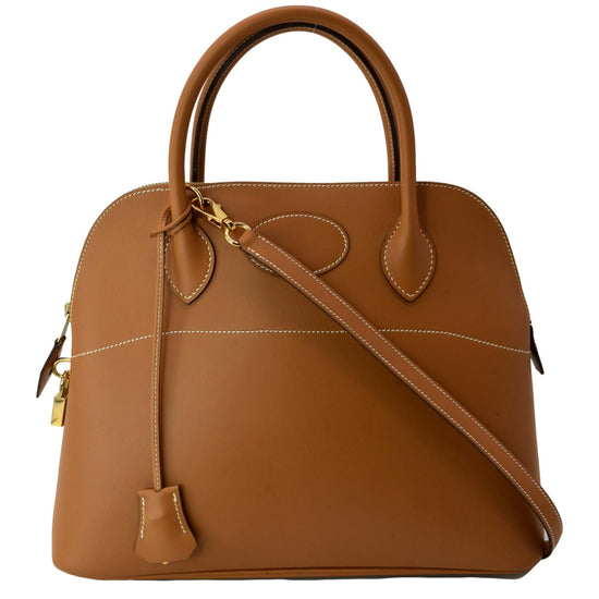 Hermes 2005 Brown Evercolor Leather Bolide 31 cm Handbag Bag, Superb with Dustbag in Box! - poupishop