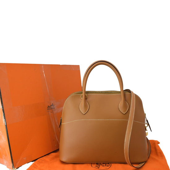 Hermès Authenticated Bolide Leather Handbag