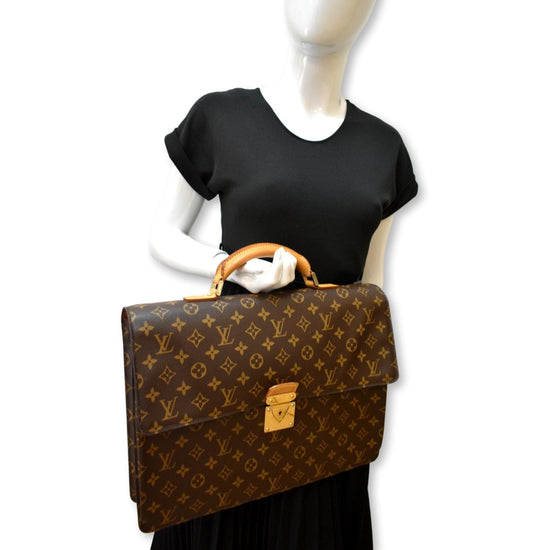 LOUIS VUITTON Robusto 1 Compartment Monogram Canvas Briefcase Travel B