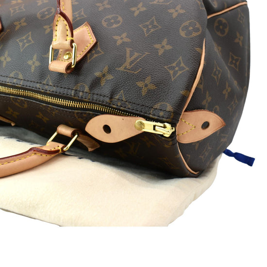 Louis Vuitton Speedy 35 handbag in brown canvas at 1stDibs