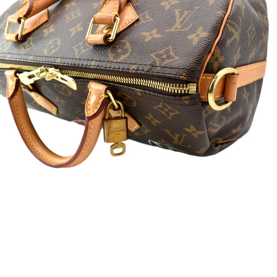 100% AUTHENTIC LIMITED EDITION LOUIS VUITTON SPEEDY 30 BANDOULIERE WORLD  TOUR