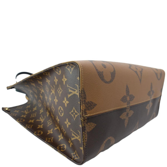 Onthego cloth tote Louis Vuitton Brown in Cloth - 26164634