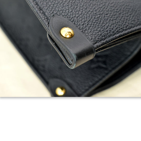 LOUIS VUITTON Onthego GM Monogram Empreinte Leather Tote Bag Black - H -  logo-patch duffle bag Brown